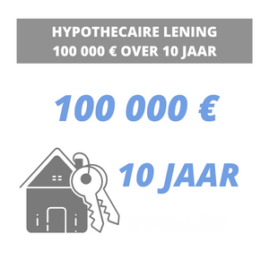 100.000 euro lenen op 10 jaar