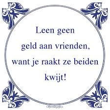 geld lenen van vrienden